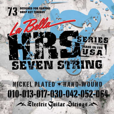 La Bella HRS-73 Nickel Electric Guitar Strings - .010-.064 Heavy 7-string image 1