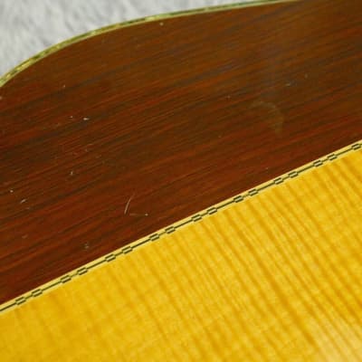 Vintage 1970's made Japan vintage Acoustic Guitar Westone W-40 Jacaranda body Made in Japan image 12