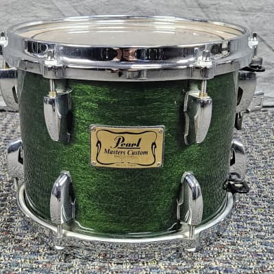 Pearl Masters Custom MMX Shell Kit 10-12-14-22 Late 1990s-Early 2000s - Emerald Green image 6