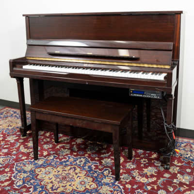 Weber W-118 Upright Piano w/ PianoDisc | Polished Dark Walnut | SN: T00020125 image 1