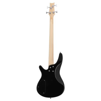Glarry 44 Inch GIB 4 String H-H Pickup Laurel Wood Fingerboard Electric Bass Guitar with Bag and other Accessories 2020s - Black image 6