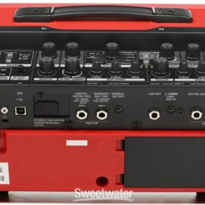 Boss Cube Street II Battery-Powered Guitar Combo Amplifier, 10W, Red image 3