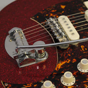 Norma EG-470 Electric Guitar Vintage 1960's Japan Red Sparkle Finish Professionally Set Up! image 3