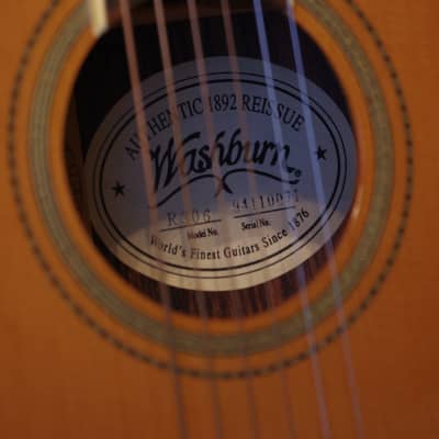 Washburn R-306 Parlor Guitar 1994 image 9