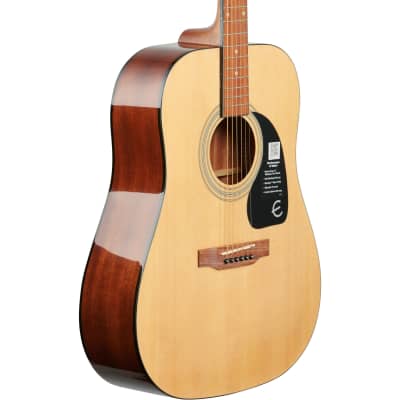 Epiphone FT-100 Acoustic Guitar Player Pack (with Gig Bag), Natural image 3