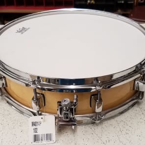 Pearl 4x14, 6 ply maple snare Natural Maple Lacquer image 2