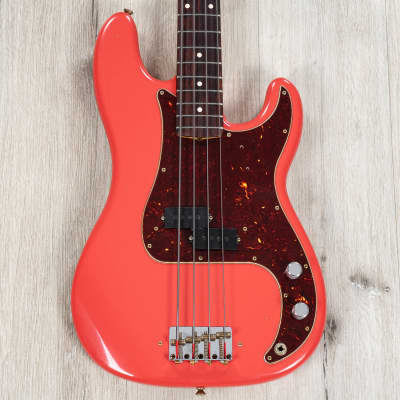 Fender Custom Shop Pino Palladino Precision Bass, Rosewood Fretboard, Fiesta Red over Desert Sand