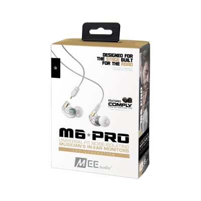 Mee Audio M6 Pro In-Ear Monitors w/ Detachable Cables (Clear) image 7