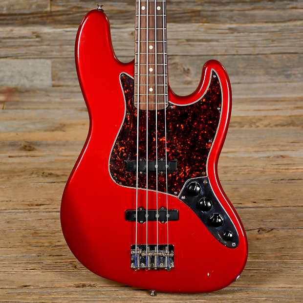 Fender jazz bass cherry red deals