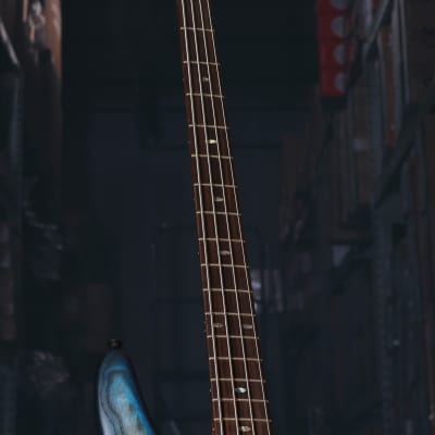 Ibanez SR600E Electric Bass Guitar in Cosmic Blue Starburst image 9