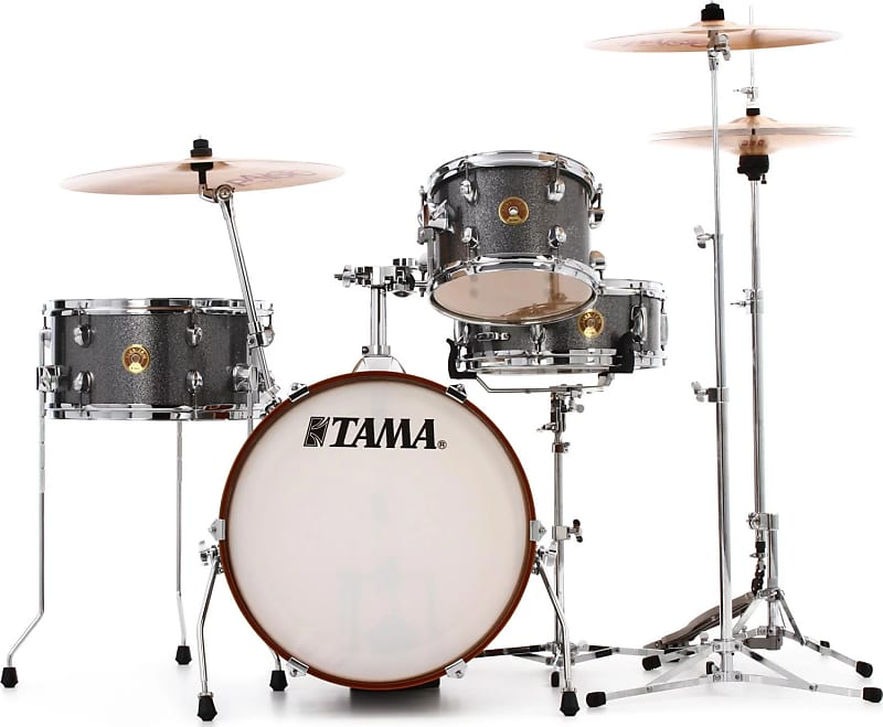 Tama Club-JAM LJK48S 4-Piece Drum Shell Pack with Snare Drum, Galaxy Silver image 1