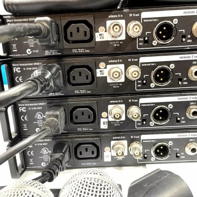 Shure UR4D+ Dual Wireless Receiver W/(2)URUR2 Handheld Transmitters #2416 (One)THS image 23