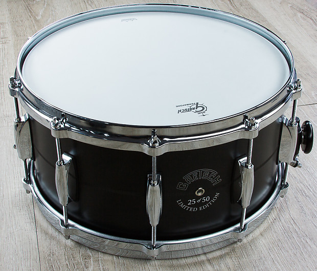 Gretsch G4170D Limited Edition 7x14" Black Aluminum Snare Drum image 2