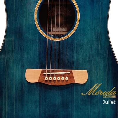 Merida Extrema Juliet Solid Sitka Spruce & Sapele  dreadnought cutaway acoustic guitar image 6