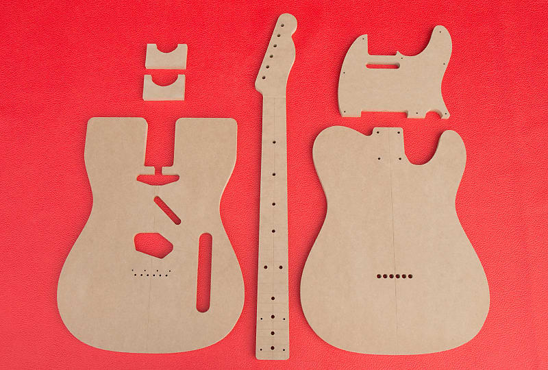 1950's Fender Telecaster w Vintage Router Hump and Neck Guitar Router Templates CNC Luthier Tools image 1