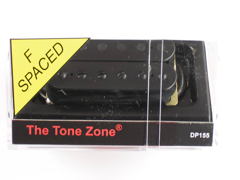 DiMarzio F-spaced Tone Zone Bridge Humbucker Black W/Black Poles DP 155 image 1