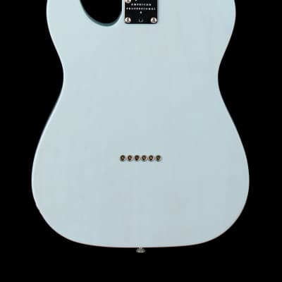 Fender Limited Edition American Professional II Telecaster Thinline - Transparent Daphne Blue #12688 image 2