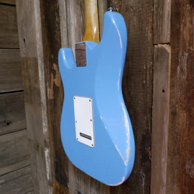 Keith Holland Customs S-ANS #1316 - Taos Turquoise Nitro with Hard Case image 5