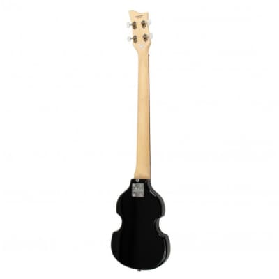Hofner Shorty Travel Electric Violin Bass Guitar - Black image 6