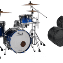 Pearl Reference Ultra Blue Fade 22x16 12x8 16x16 Shell Pack Drums +Free Bags | NEW Authorized Dealer