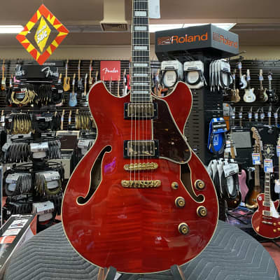 Ibanez Artcore Expressionist AS93FM Semi-Hollow Electric Guitar - Transparent Cherry Red image 2