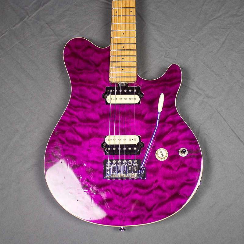 OLP by Ernie Ball Music Man MM1 EVH Axis Transparent Purple Purple
