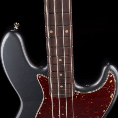 Fender Custom Shop 1964 Jazz Bass Closet Classic Charcoal Frost Metallic With Case image 3
