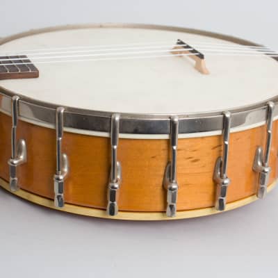 Gibson  Style UB Banjo Ukulele (1924), ser. #11187A-49, original black hard shell case. image 16