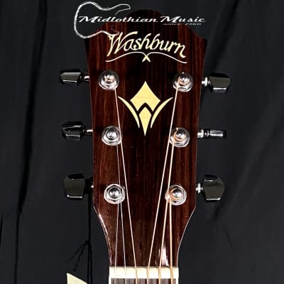 Washburn - Heritage 10 Series - HD10SLH - Left-Handed Acoustic Guitar - Natural Gloss Finish image 4