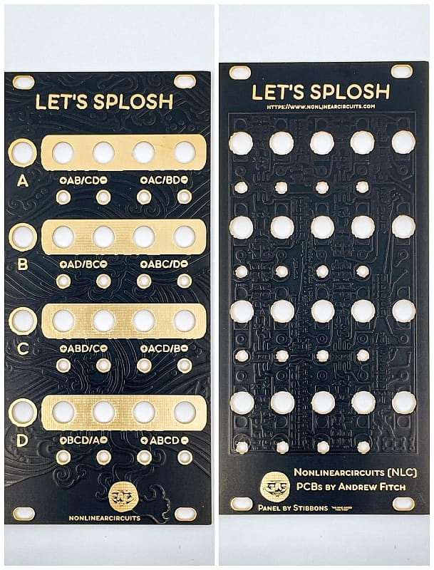 Nonlinearcircuits Lets Splosh (Black & Gold - Panel Only)