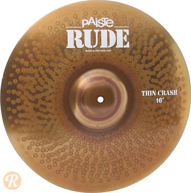 Paiste 16" RUDE Thin Crash Cymbal image 1