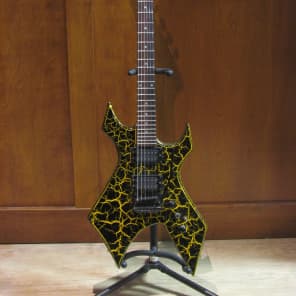 BC Rich Platinum Series Warlock Yellow Crackle | Reverb
