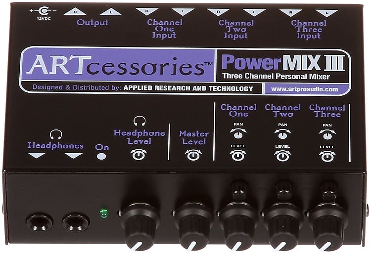 ART PowerMIX III 3-channel Stereo Line Mixer image 1
