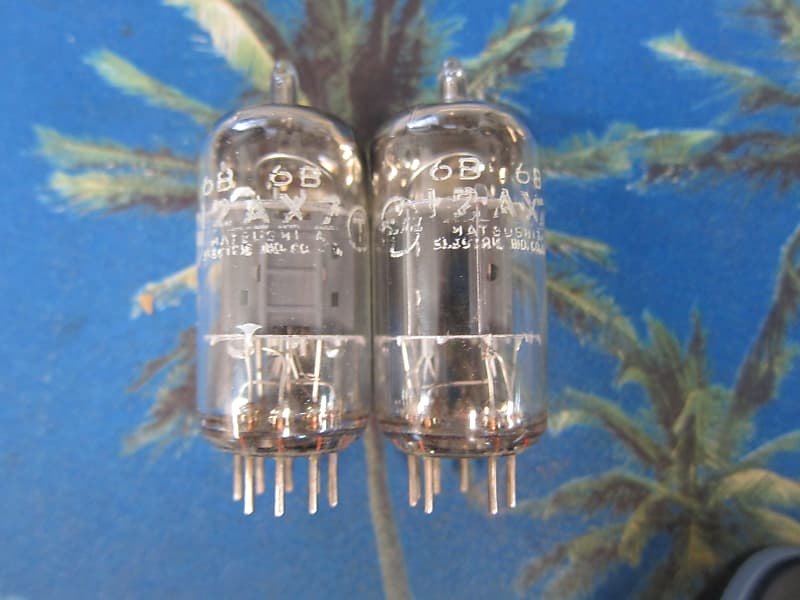 Pr Vintage Matsushita 12ax7 Ecc83 Preamp/Driver tubes,1970s 