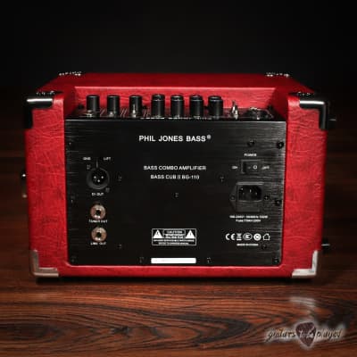 Phil Jones Bass BG-110 Bass Cub II 2x5” 110W Combo Amp w/ Carry Bag - Red image 8