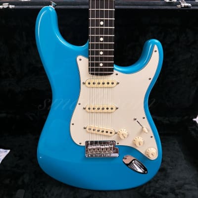 Fender American Professional II Stratocaster with Rosewood Fretboard 2021 Miami Blue w/Wrangler Denim Case image 2