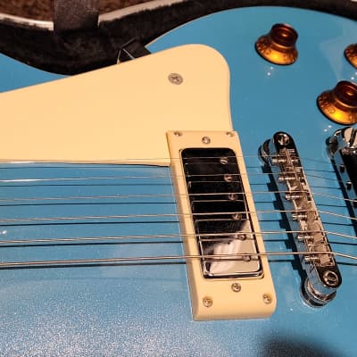 Epiphone Les Paul Deluxe 2000 - Baby Blue Sparkle, Like New with Hard Case! image 4