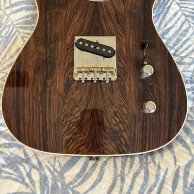 Warmoth Telecaster Body Mahogany Rosewood Top Lollar Bare | Reverb