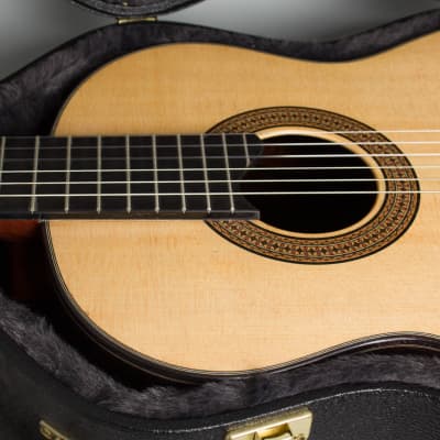 Jorge Menezes  Robert Bouchet Style Classical Guitar (2023), ser. #105, black hard shell case. image 11