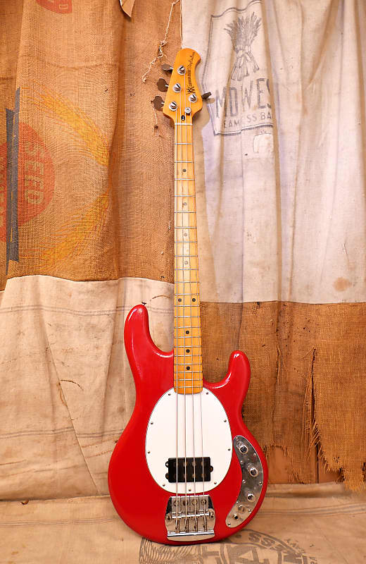 Music Man Stingray Bass 1977 - Red - Refin | Reverb Greece