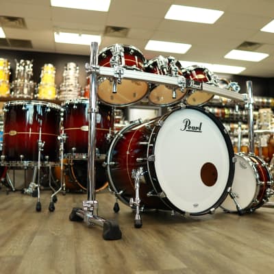 Pearl Reference One 6-Pc Shell Pack (Played by Omar Hakim) 8/10/12/14/16/22 (Red Burst Stripe) image 4