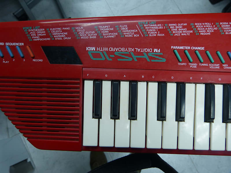 Yamaha SHS-10 red keytar | Reverb