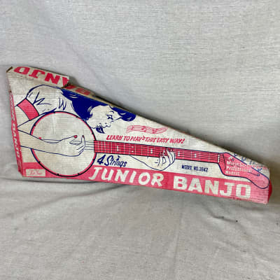 Tele Star Junior Guitar Banjo Set 1960s w/ Original Box and Case Candy MIJ Japan Kawai Teisco image 6
