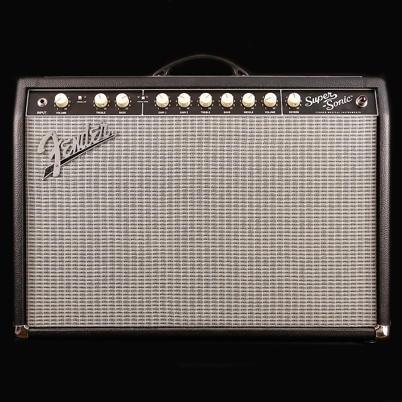 Fender Super-Sonic 22 1x12 Combo Black/Silver | Reverb Fender Super-Sonic 22 1x12 Combo Black/Silver | Reverb