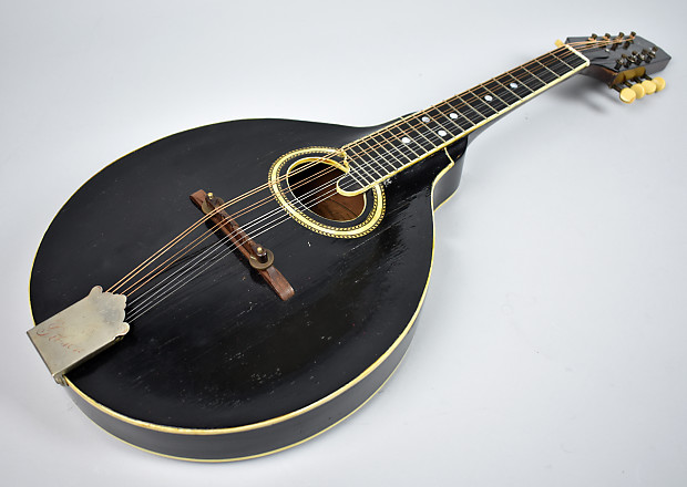 1923 Gibson A-4 Lloyd Loar Era Acoustic Mandolin Black w/OHSC image 5