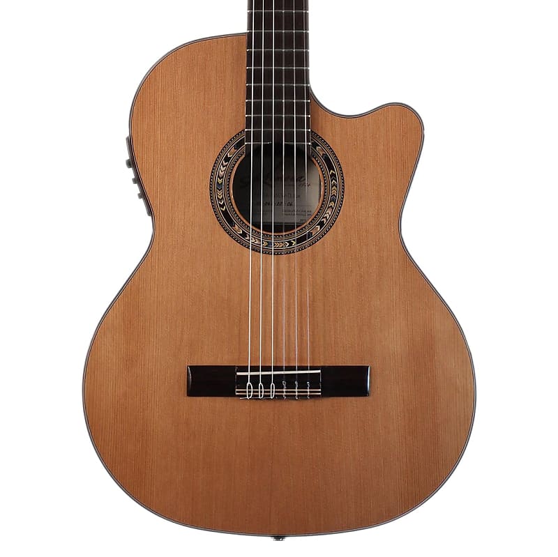 Kremona Performer Series Fiesta F65CW TLR Solid Cedar Top Nylon String Classical Acoustic Electric Guitar With Gig Bag image 1