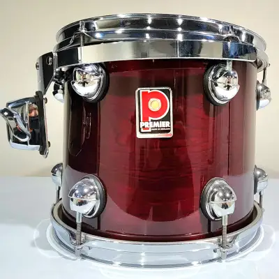 Premier Genista Prototype Red/Silver Stripe 6.5x14 Snare Drum | Reverb