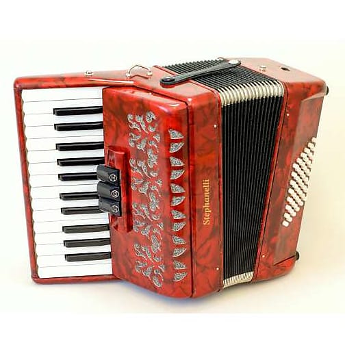 Accordion Stephanelli 48 Bass Accordion 2020 RED