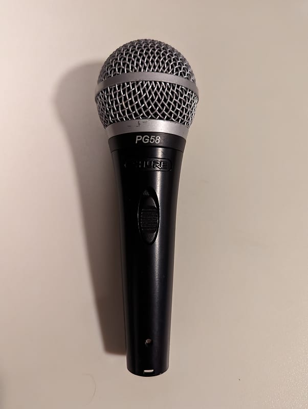 Shure PG58 - 2000's - Black On/Off Switchable Microphone | Reverb