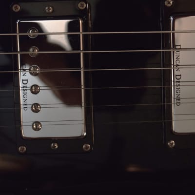 Schecter Diamond Series C-1 Elite - Gloss Black and Pearl Inlay image 9